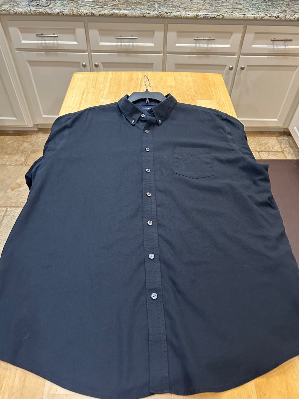 croft & barrow Black Short-Sleeve Button-Down Shirt - Picture 7 of 16